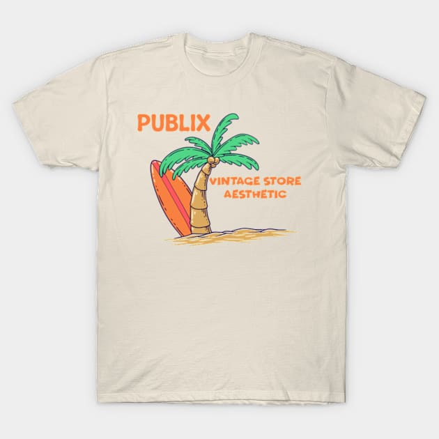 Publix Vintage Store Aesthetic T-Shirt by BlockersPixel